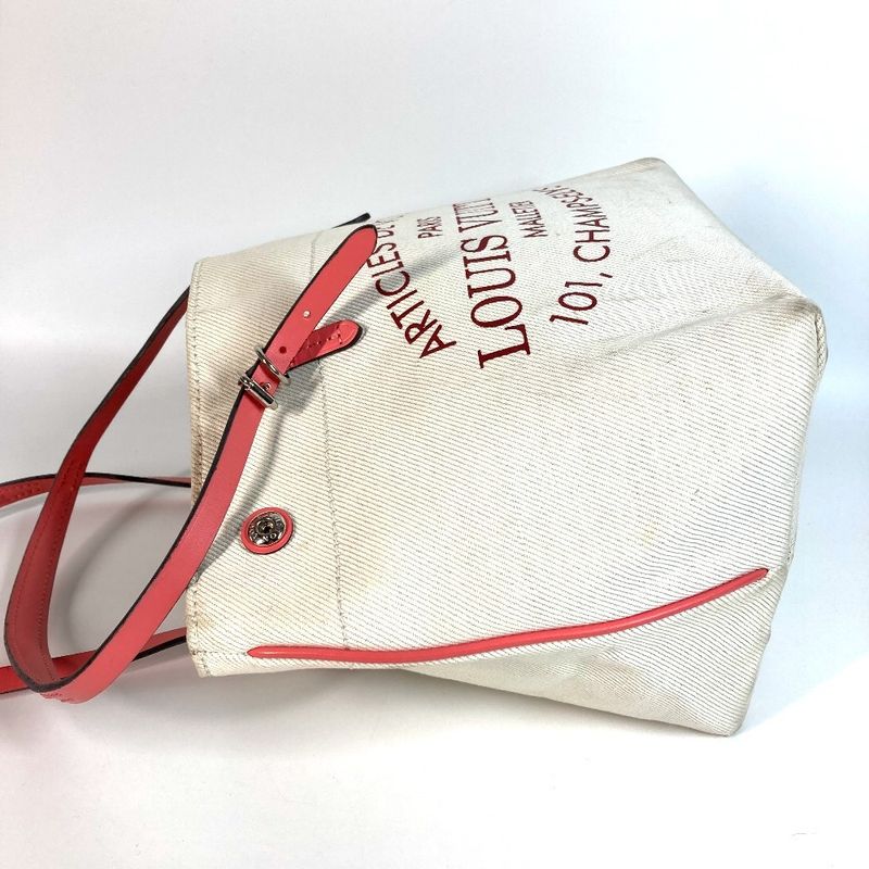 Louis Vuitton Shoulder Bag Cabas PM Cabas PM M94505 Leather / Canvas Pink