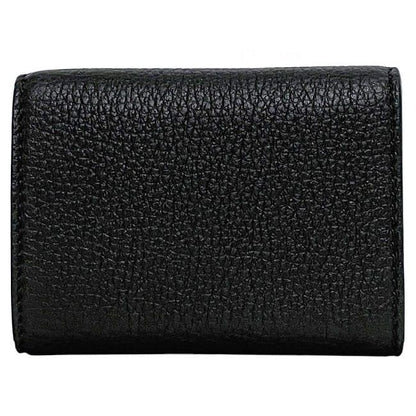 Gucci Trifold Wallet Black 736151 Unused Excellent Condition Leather S Rank