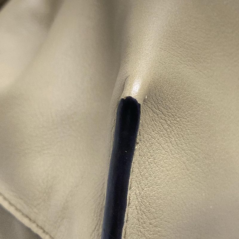 Loewe Tote Bag Flamenco A411fcdx02 Dark Yellow×gray Leather