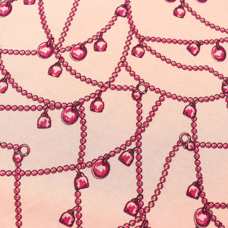 Hermes 22AW 100% Cotton Tresor De Medor Short Sleeved T-shirt Cut And Sewn Pink