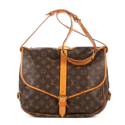 Louis Vuitton Saumur Brown Monogram Canvas Shoulder Bag