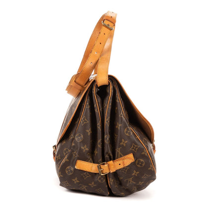 Louis Vuitton Saumur Brown Monogram Canvas Shoulder Bag — view 3