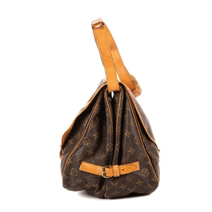 Louis Vuitton Saumur Brown Monogram Canvas Shoulder Bag — view 4