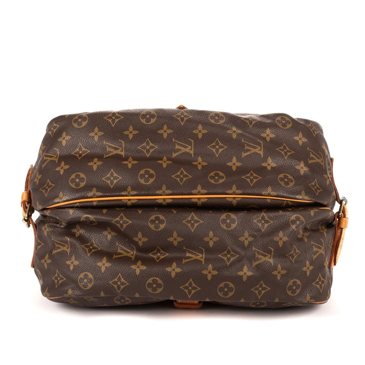 Louis Vuitton Saumur Brown Monogram Canvas Shoulder Bag — view 6