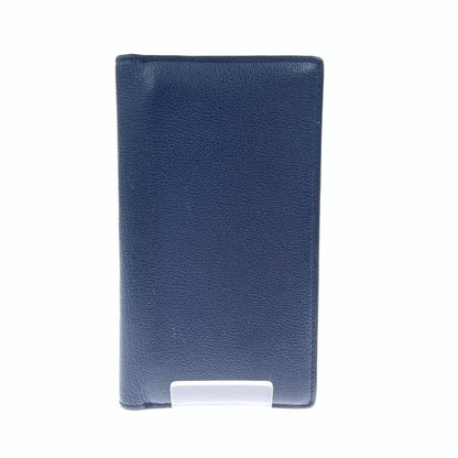 Bvlgari Leather Bifold Wallet Blue