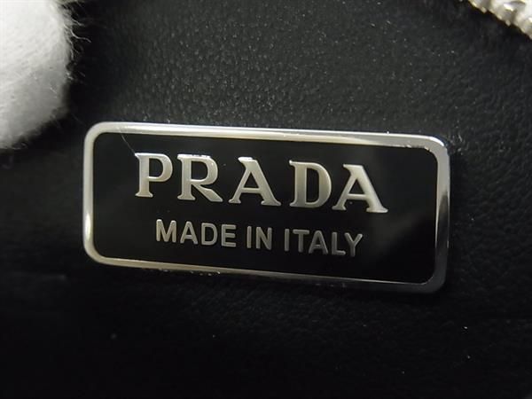 Prada Leather Coin Case Coin Purse Coin Purse Pouch Ladies Off-white