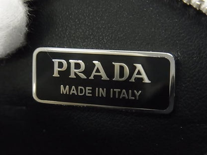 Prada Leather Coin Case Coin Purse Coin Purse Pouch Ladies Off-white
