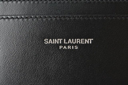 Saint Laurent Card Case Business Card Holder YSL Saint Laurent Logo Studs