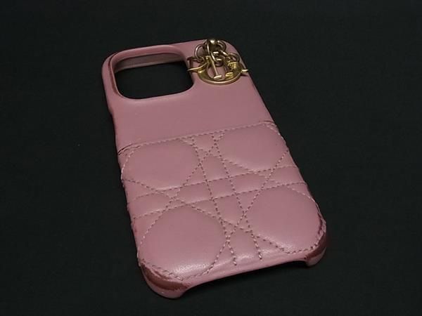 Christian Dior Christian Dior Lady Dior Cannage Leather Iphone 15pro Phone Case