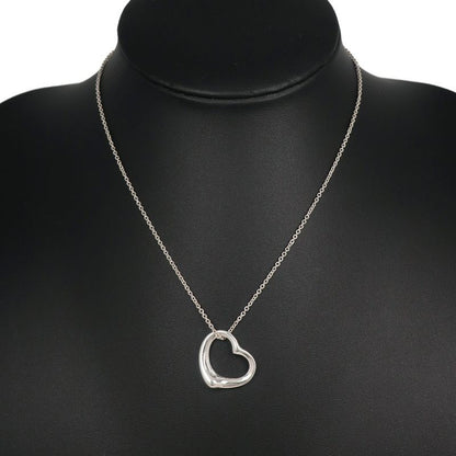Tiffany & Co Open Heart Elsa Peretti 925 Silver Ladies 6.2g Necklace