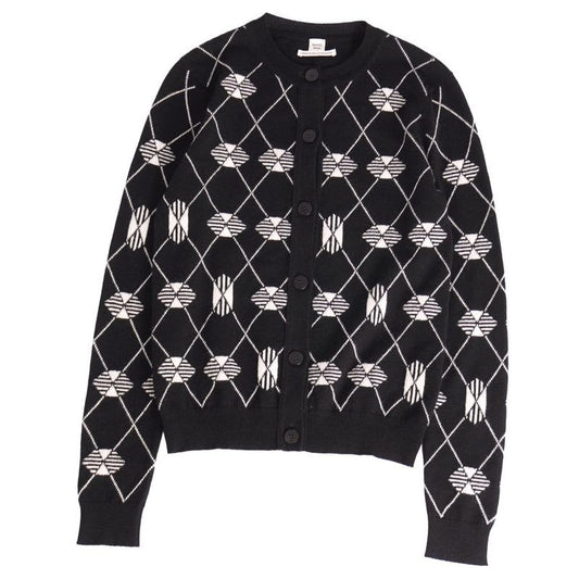 Hermes Cardigan 20 AW Knit All Over Pattern Cashmere