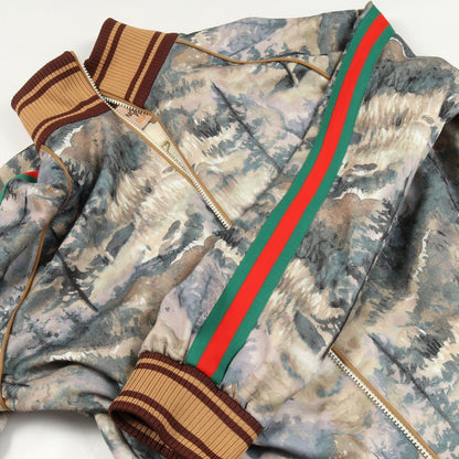 Gucci the North Face Forest Print Sherry Jacket Brown Multi-color — view 10