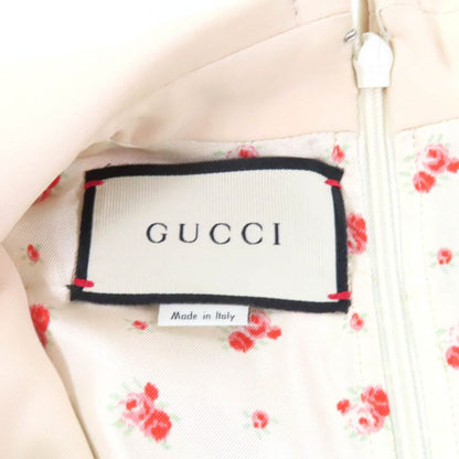 Gucci 530704 Taiga - Short Sleeve Knee Length Tweed Dress With Head Buttons