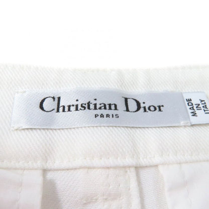 Christian DIOR 247p41a3339 DIOR VIBE Denim Cargo Pants With Logo Button White