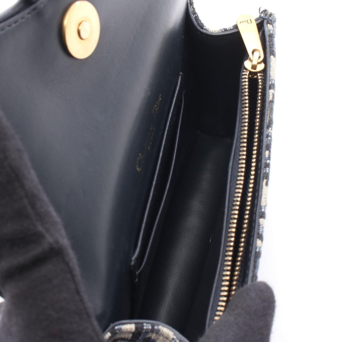 Dior Waist Bag Oak Navy Canvas — view 3