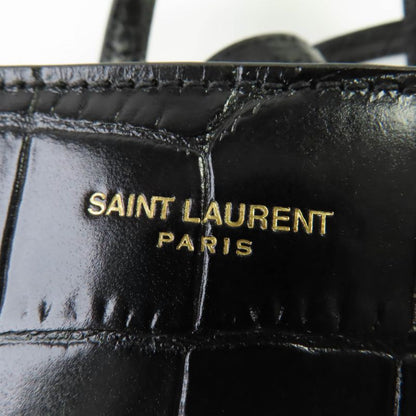 Saint Laurent Paris 712367 Mini Toy Shopping Leather Croc Shape Pressed 2WAY