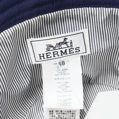 2022Hermes Eden Hat Size 58 Bucket Hat With Serie Logo Made In