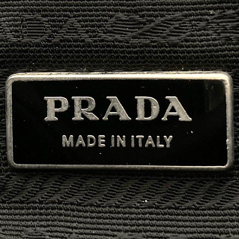 Prada Shoulder Bag Crossbody Bag Triangle Logo Black Nylon Men Women Fashion