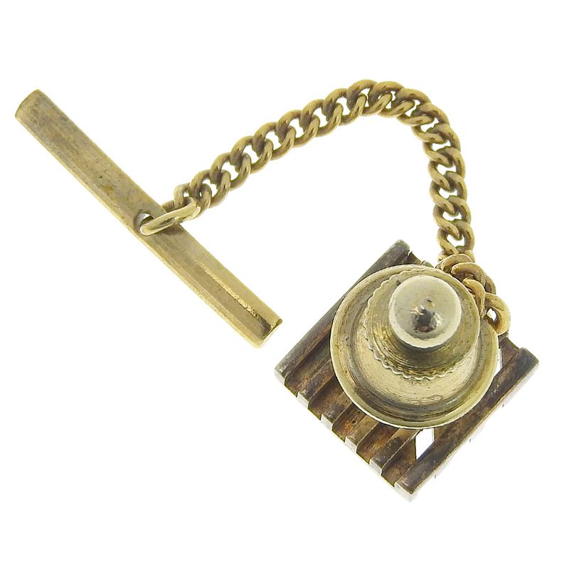 [dior] Christian Dior Logo Gold Plated Men's Tie Pin