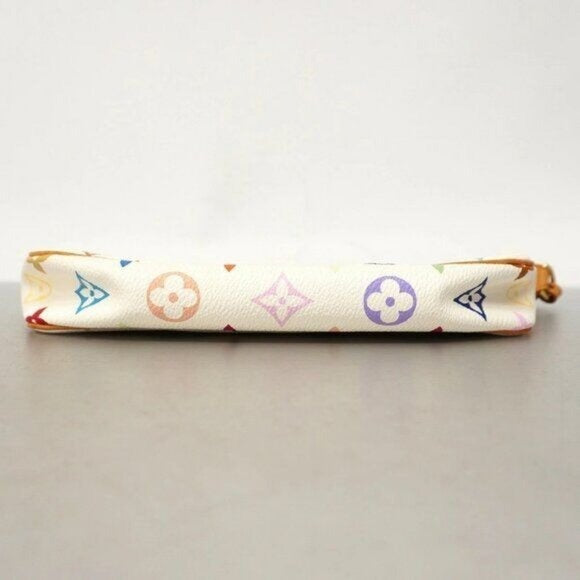 Louis Vuitton Monogram Multicolor Murakami Pochette Pouch Bag Accessories White