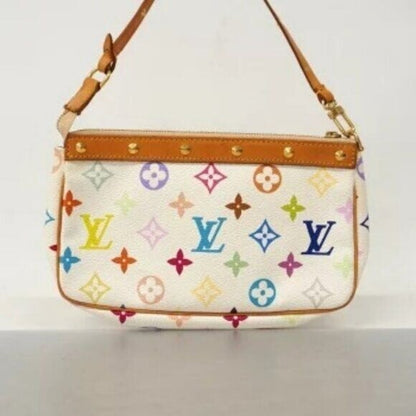 Louis Vuitton Monogram Multicolor Murakami Pochette Pouch Bag Accessories White