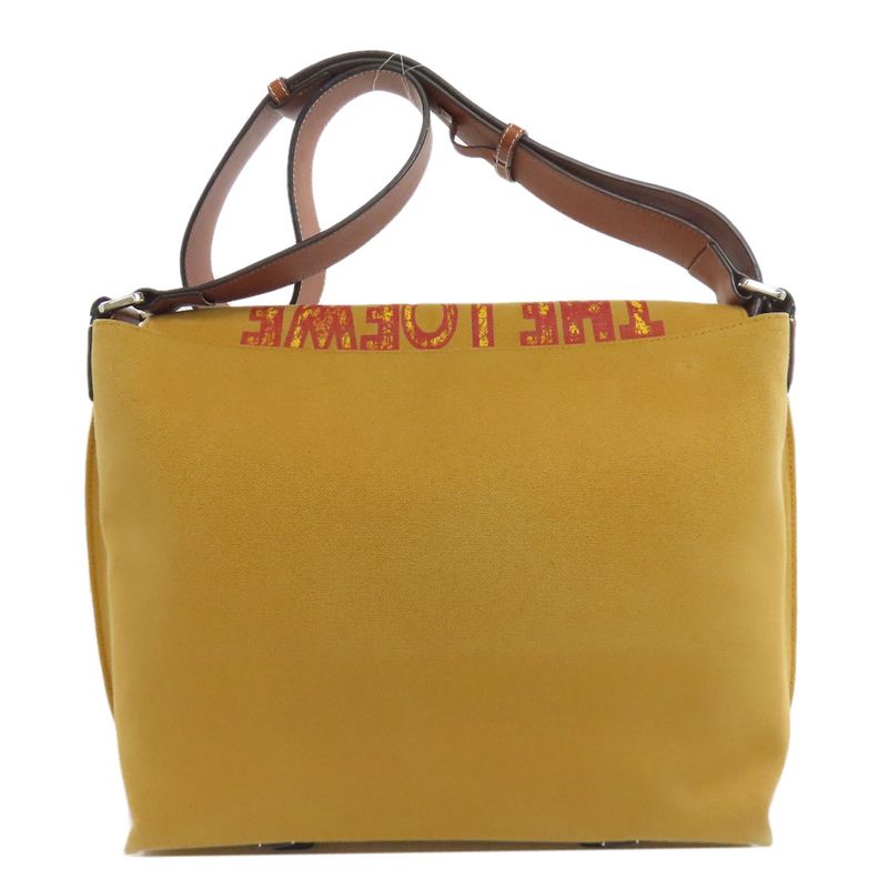 Loewe Messenger Bag Shoulder Bag Canvas Calf Women