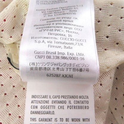 Gucci 625287 Logo Patch Line Design Track Jacket Jersey Red Ivory M Made In