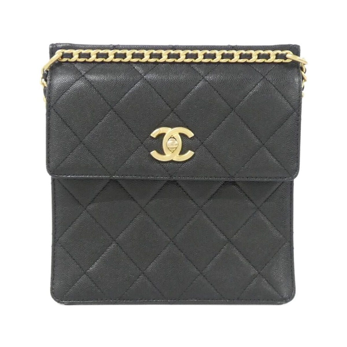 Chanel Backpack Sac Gold