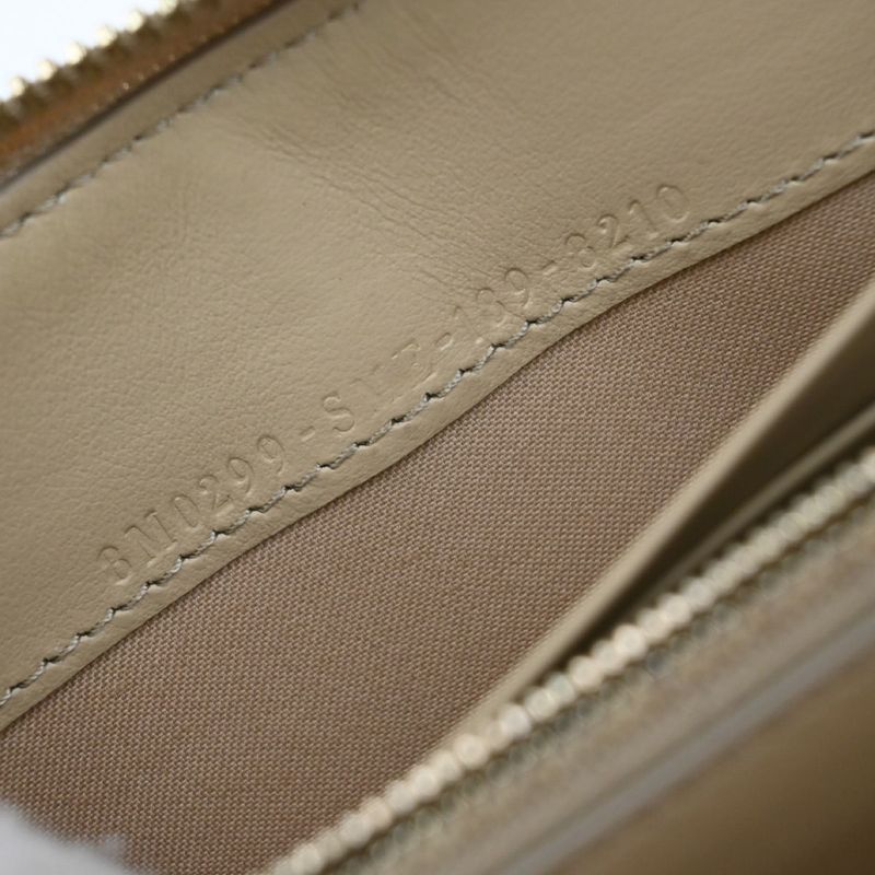 Fendi Long Wallet Round Zipper Wallet Beige 30ka959