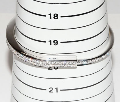 Tiffany & Co Bracelet Bangle 18K White Gold Diamond 557ct Lock Bracelet Extra