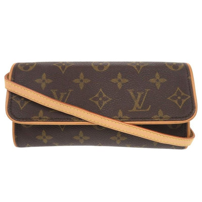 Louis Vuitton Pochette Twin PM Monogram Brown Shoulder Bag 1056