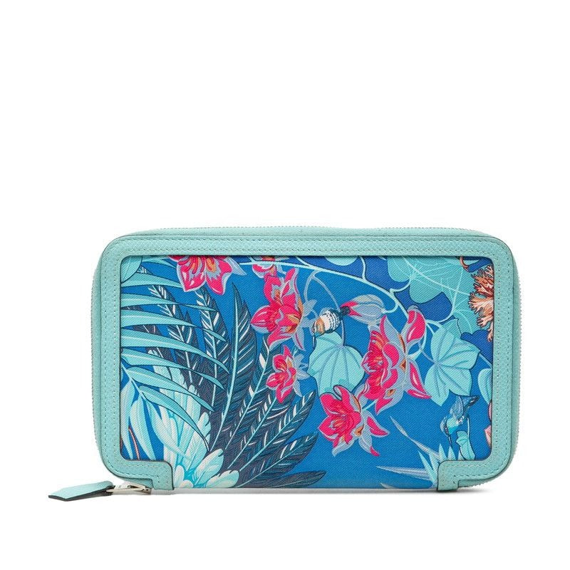 Hermes Silk Soiree Flamingo Party Blue Atle Mykonos Pink