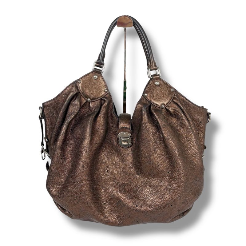 Louis Vuitton Shoulder Bag Tote Bag Bronze Gold Mahina L Perforated Leather