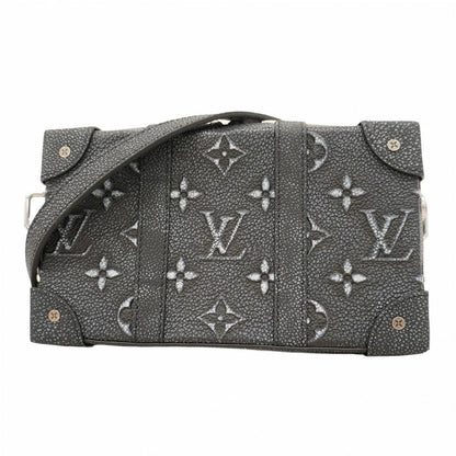 Louis Vuitton Shoulder Bag Monogram Soft Trunk Wallet M81776 Black Men's