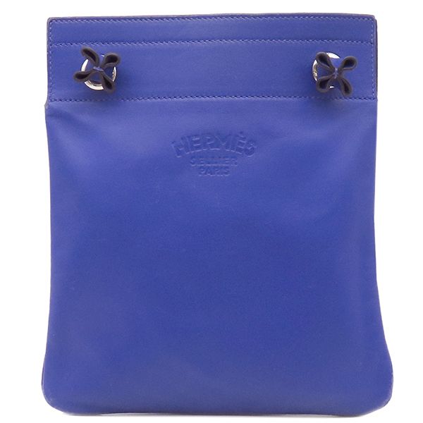 Hermes Shoulder Bag Sac Aline Mini Swift Blue Electric Silver Hardware Blue D