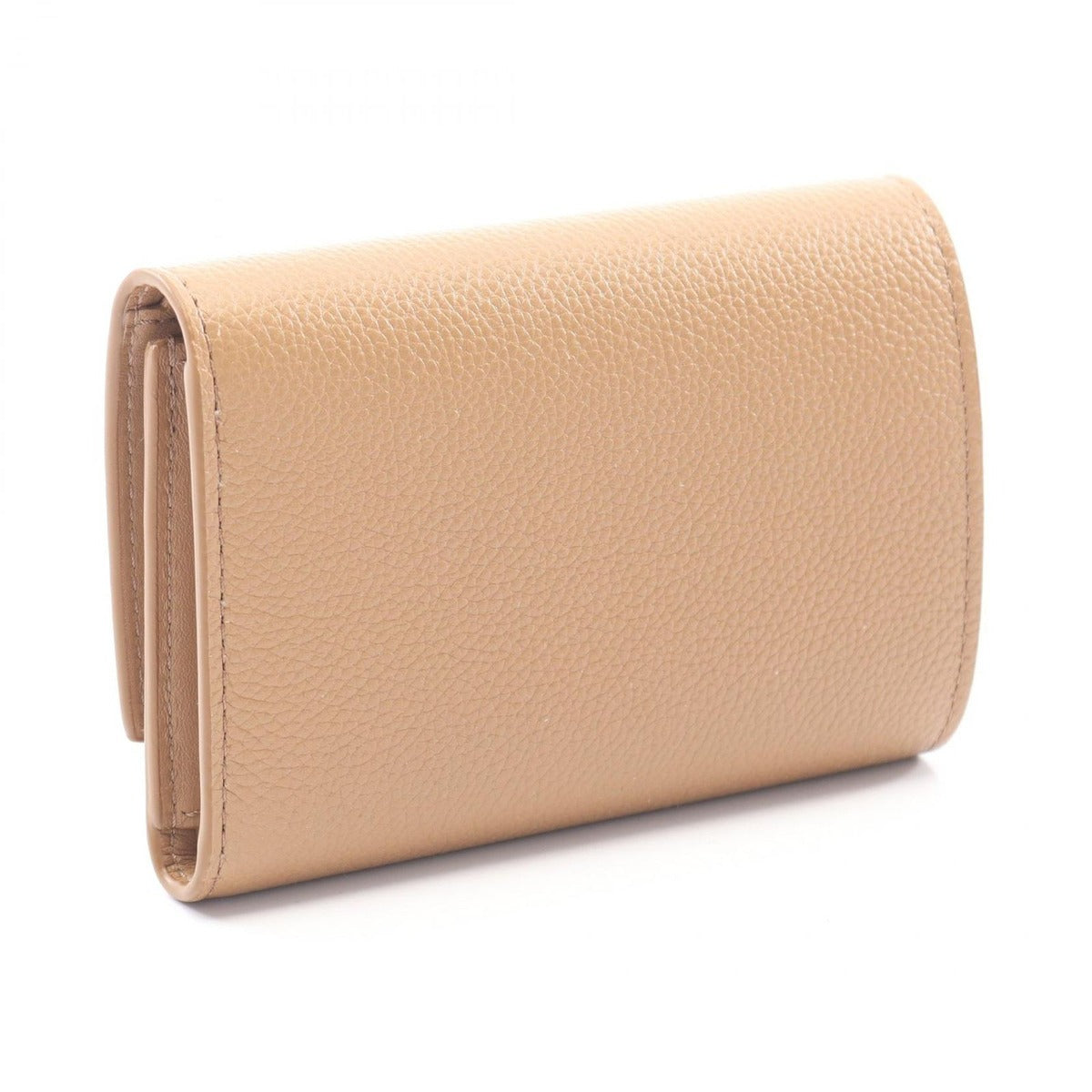 Loewe Trifold Wallet Pebble Small Vertical Mocha Leather — view 2