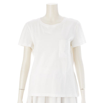 Hermes Cotton Cadena Clochette Embroidery Crew Neck Short Sleeve T-Shirt Top