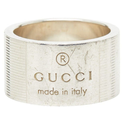 Gucci Logo Ring Silver