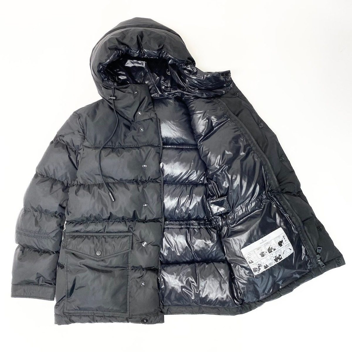 Moncler Erquy Down Coat 2 Black Can Be Worn by — view 3