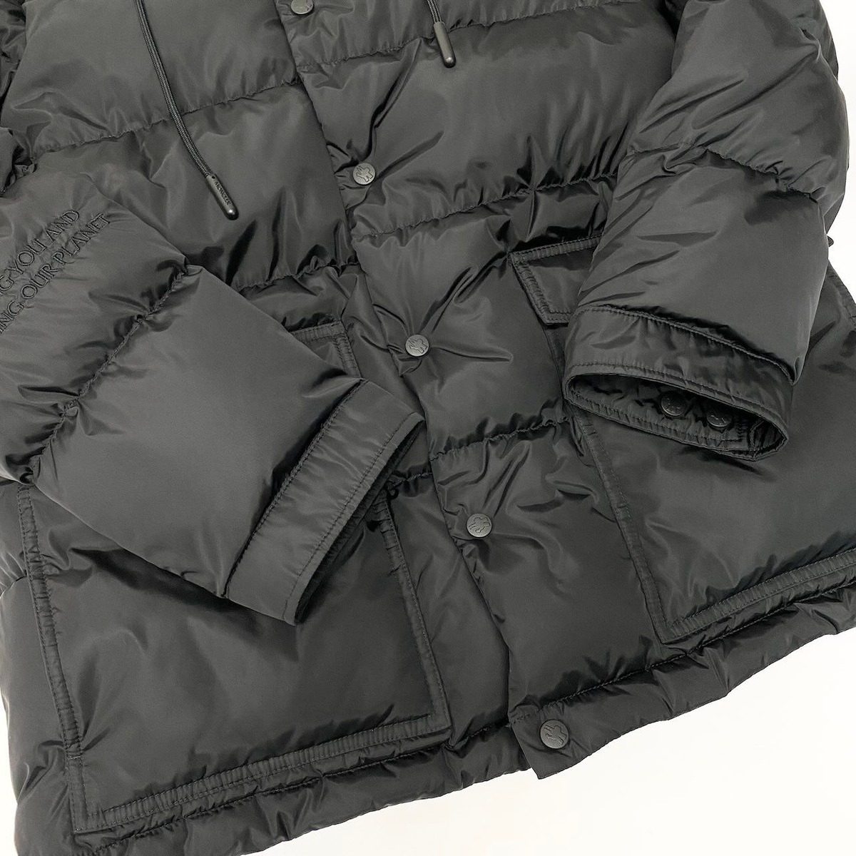 Moncler Erquy Down Coat 2 Black Can Be Worn by — view 5