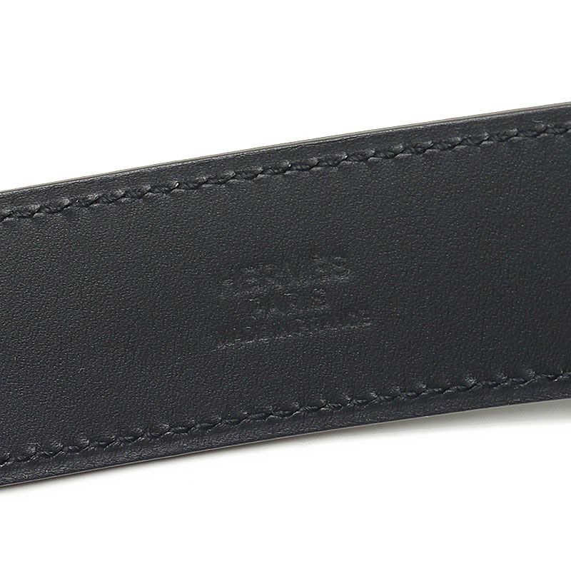 Hermes Leather Belt Black Size 75 Stamped □R Manufactured In 2014