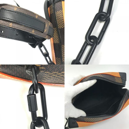 Louis Vuitton Shoulder Bag Soft Trunk N40381 Damier Giant Canvas Brown