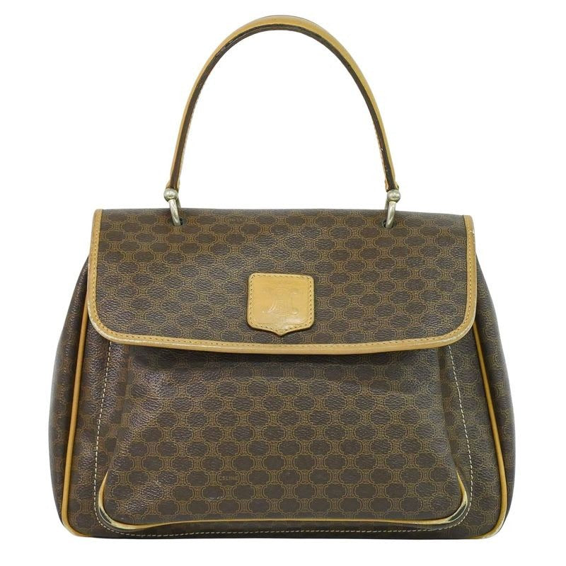 Celine Macadam Handbag Brown Bag