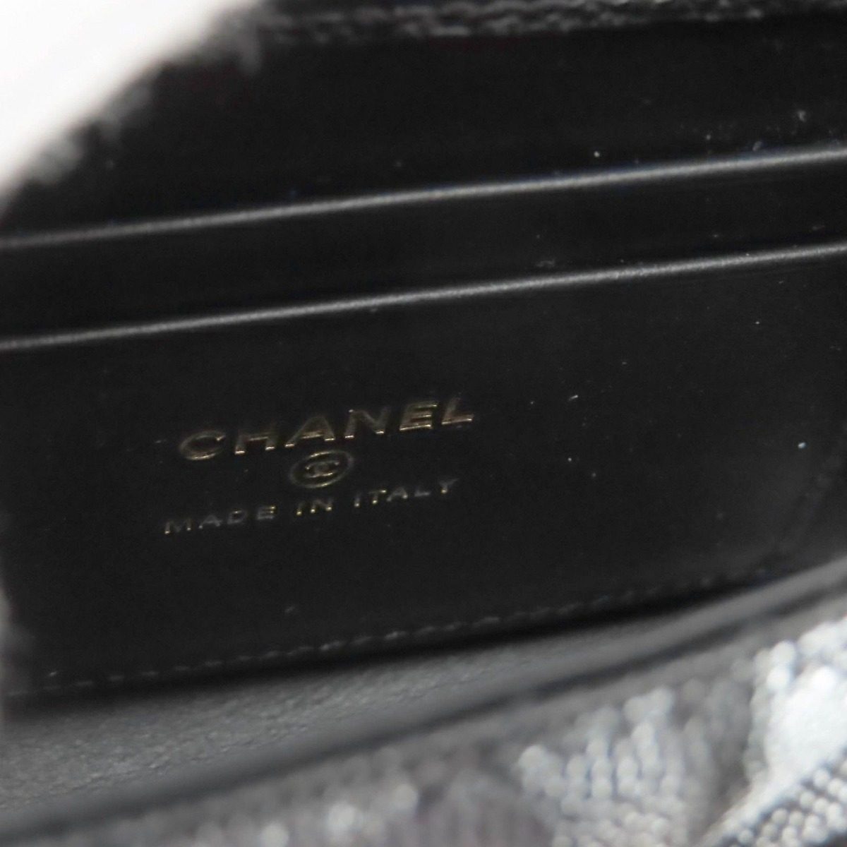 Chanel Caviar Leather Coco Handle Mini Shoulder Bag Black Gold — view 14