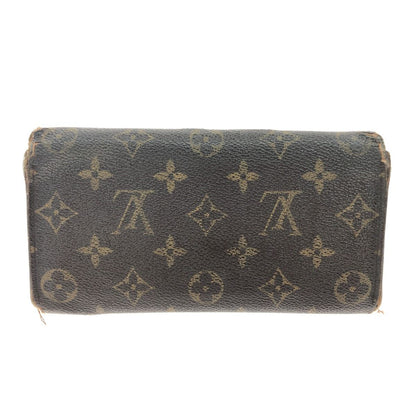 Louis Vuitton Women's Long Wallet Monogram Portefeuille Plate M61734 Brown