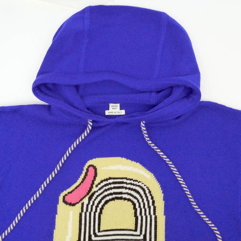 Hermes Knit Parka - Ice Cream 36 Size Blue - 4e2628db Cashmere Ladies