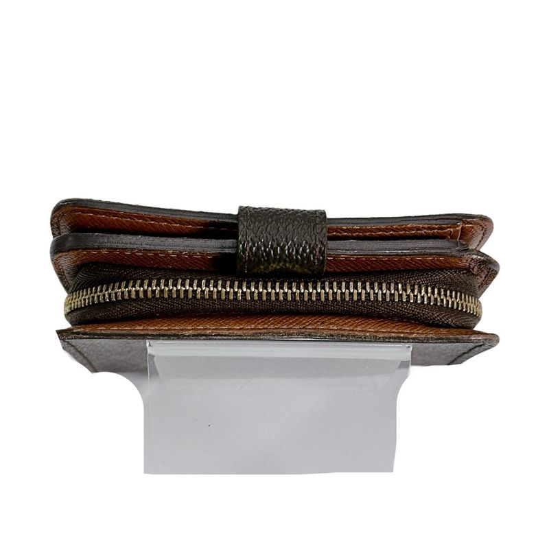 Louis Vuitton M61667 Monogram Compact Zipped Wallet With Zipper Pocket For
