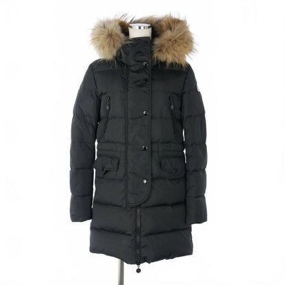 Moncler Down Coat Flagon Fragon Long Fur 00 Black