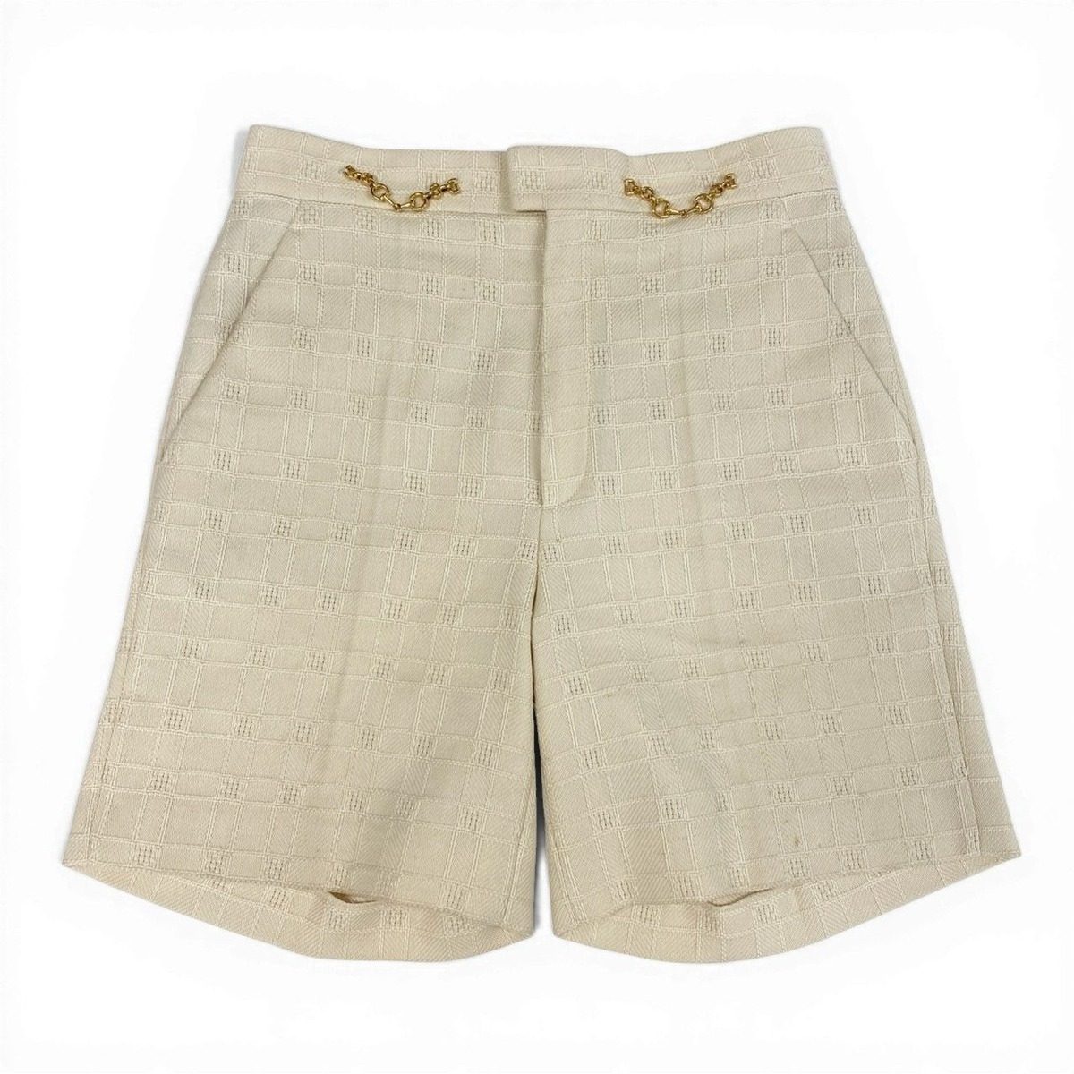 Gucci Horsebit Chain Tweed Shorts 38 — view 2