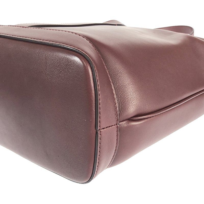 Celine Leather Shoulder Bag - Bordeaux - Women